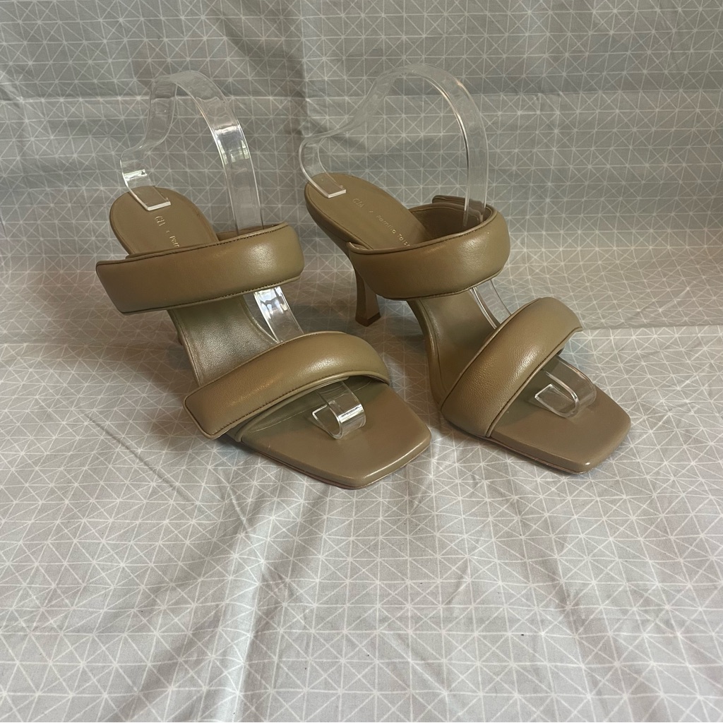 Gia Borghini X Pernille Teisbaek Padded Strap Heeled Sandal 41